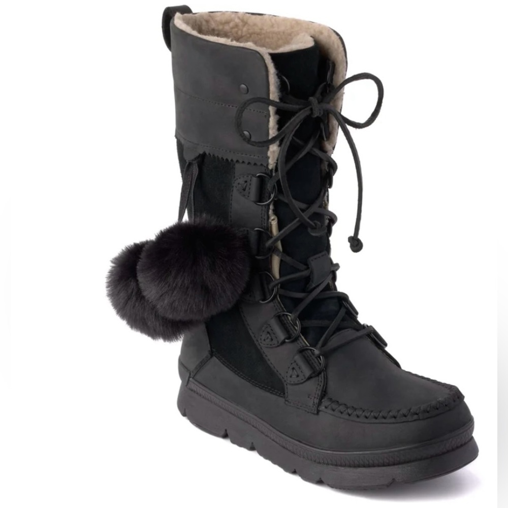 Manitobah Pacific Winter Boots Black Size 7.5 📌 2 Left No Box NEW